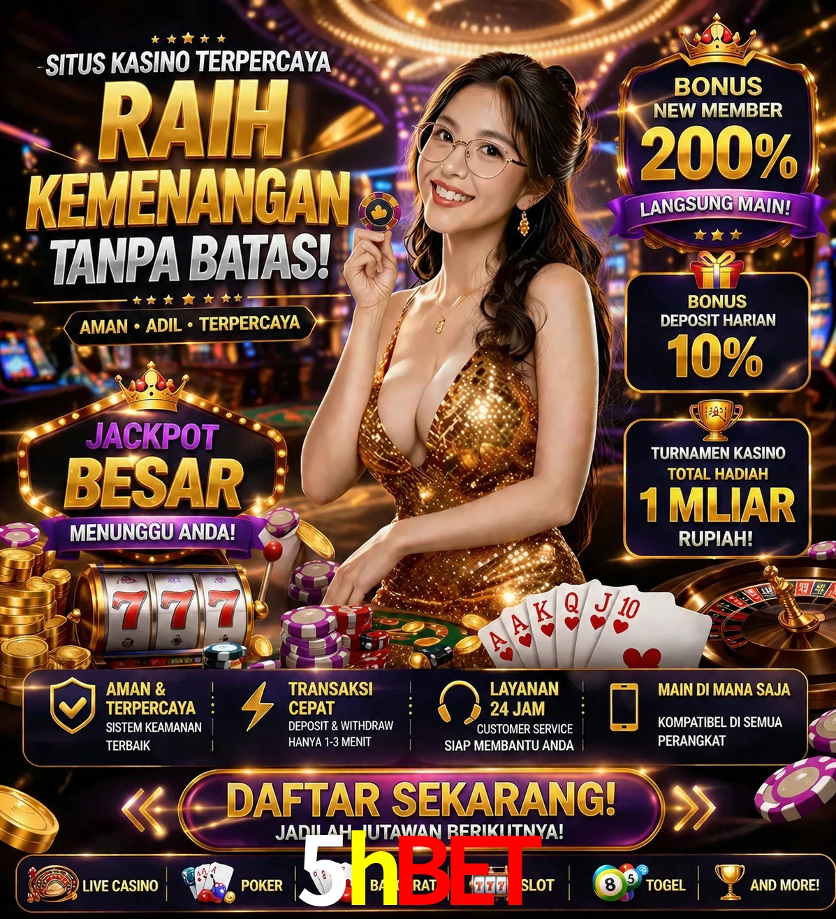 Roleta e blackjack 5hbet